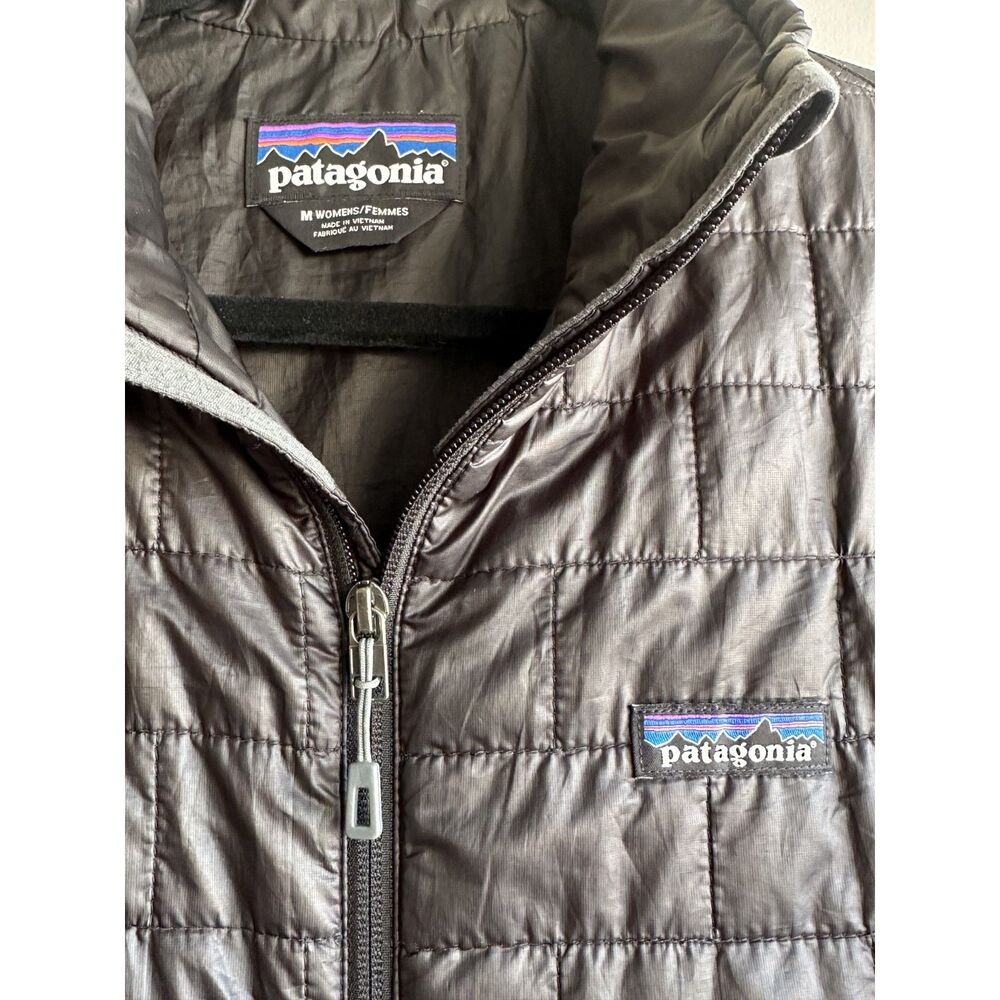 Patagonia Women’s Nano Puff Jacket Medium Black PrimaLoft Lightweight Puffer